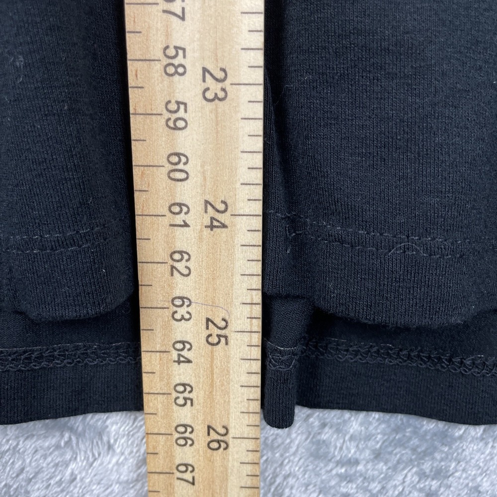 Chicos Top XL Black T Shirt Blouse Casual Beachy Coastal Stretch Minimalist - Picture 8 of 8